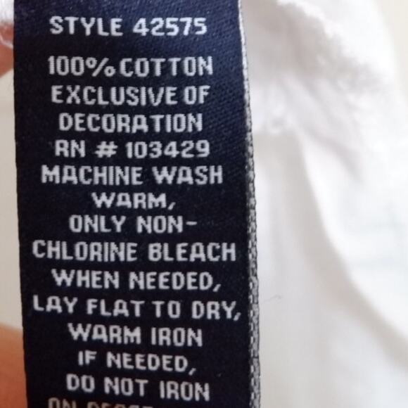 Terre blue embroidered short sleeve top - Picture 4 of 8